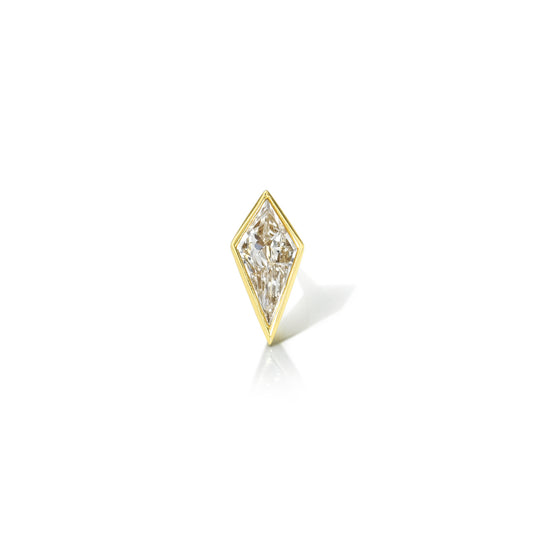 KITE SHAPED DIAMOND BEZEL STUD