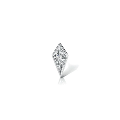 KITE SHAPED DIAMOND BEZEL STUD